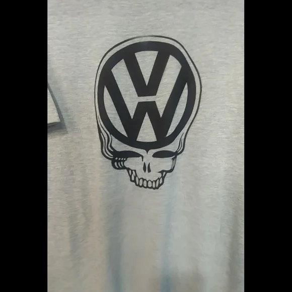 ZJD VW Stealie Parody Grateful Dead Volkswagen Shakedown T-shirt LP - Picture 4 of 4